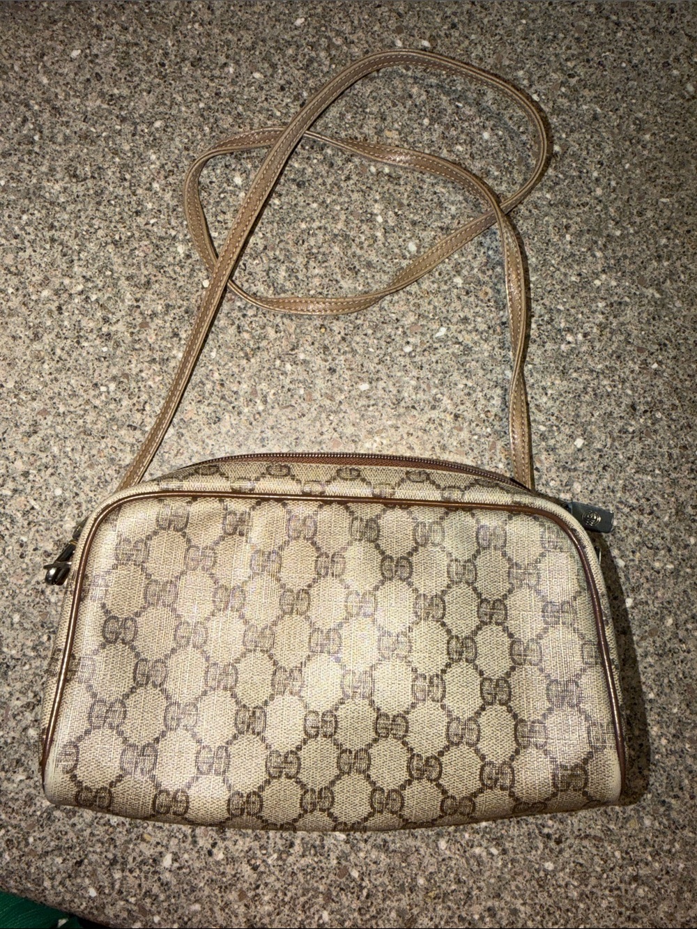 Gucci Vintage Supreme Signature Monogram Crossbody Bag